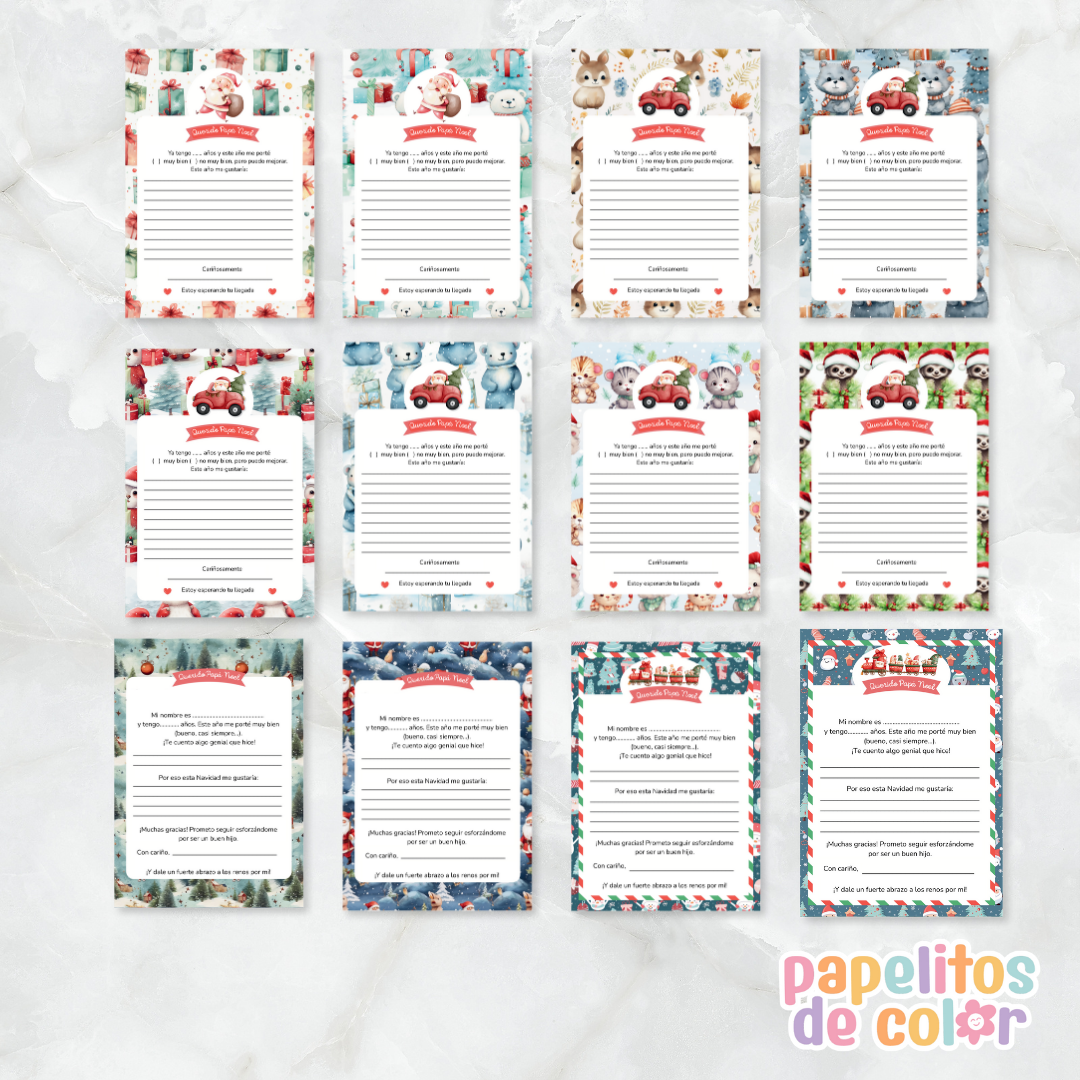 🎅 55 Cartas de Navidad + Sobre🎁✨