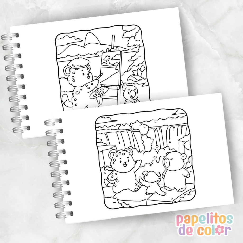 🇧🇷☕ Libro para Pintar Cozy Brasil✨
