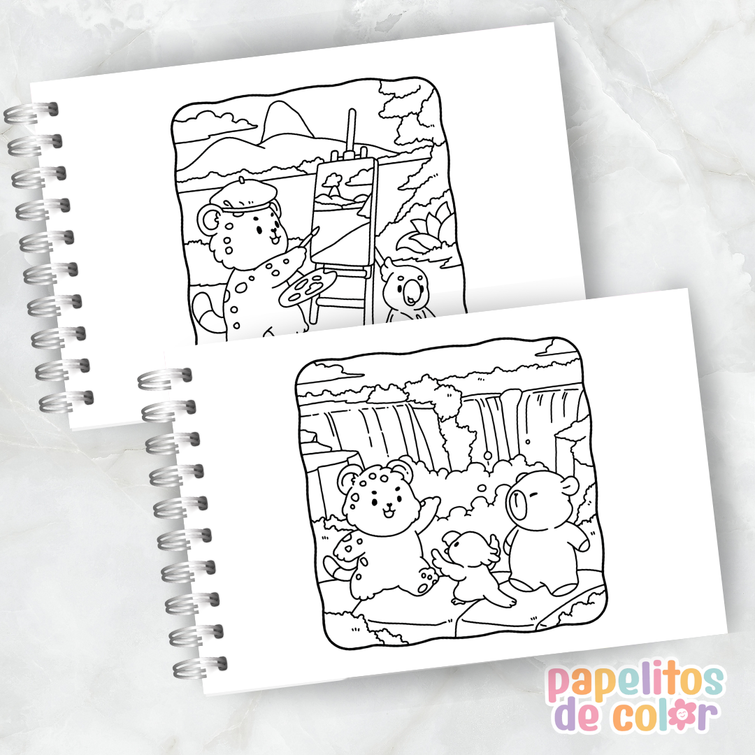 🇧🇷☕ Libro para Pintar Cozy Brasil✨