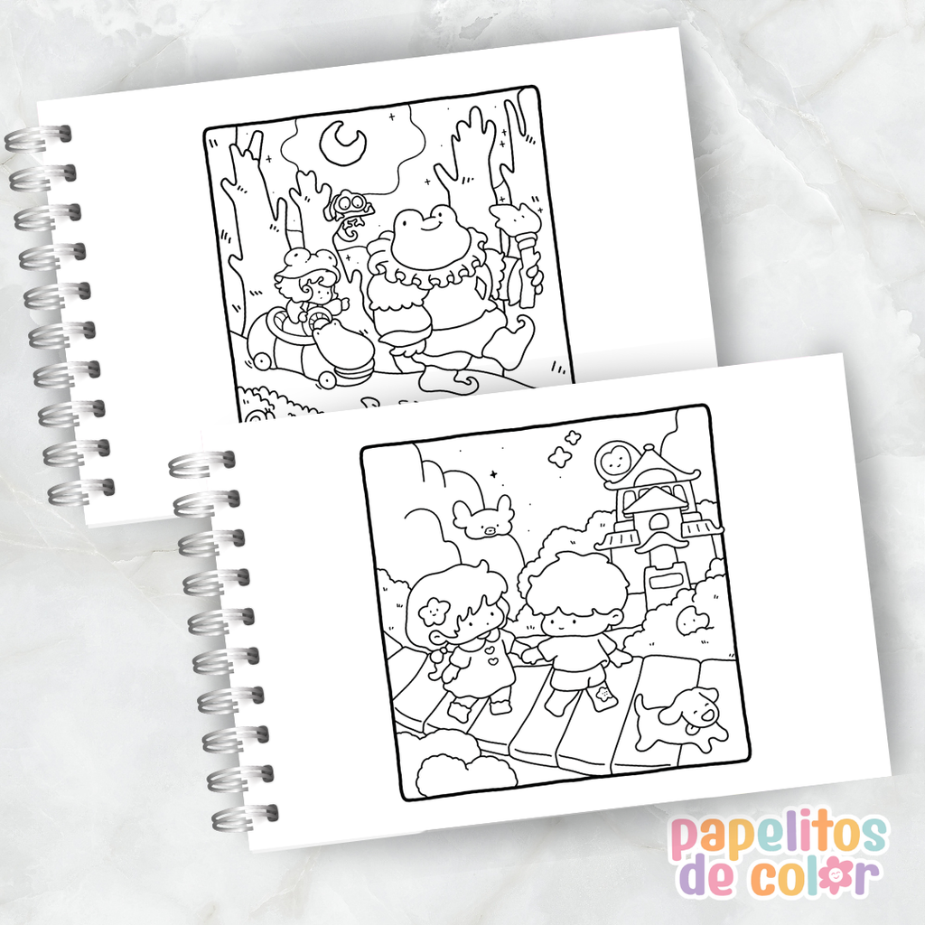 ☁️✨ Cuaderno para pintar Dreamy Land ✨🎨