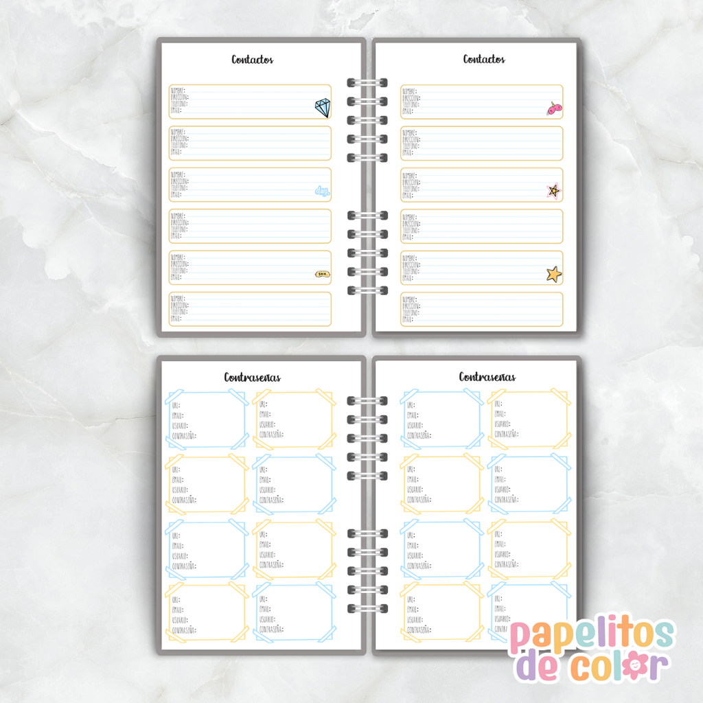 Agenda Semanal Antifaz 2026 🎭✨