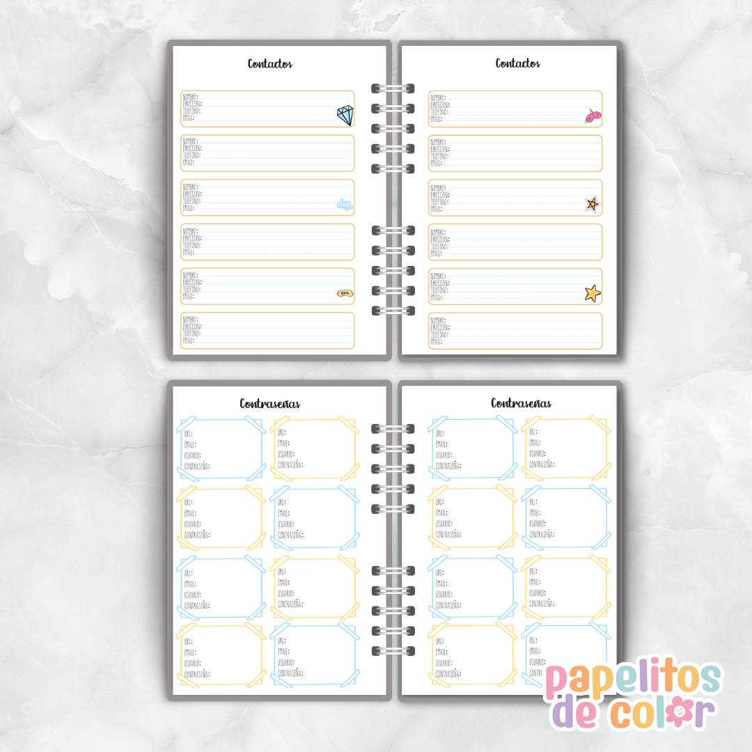 Agenda Semanal Antifaz 2026 🎭✨