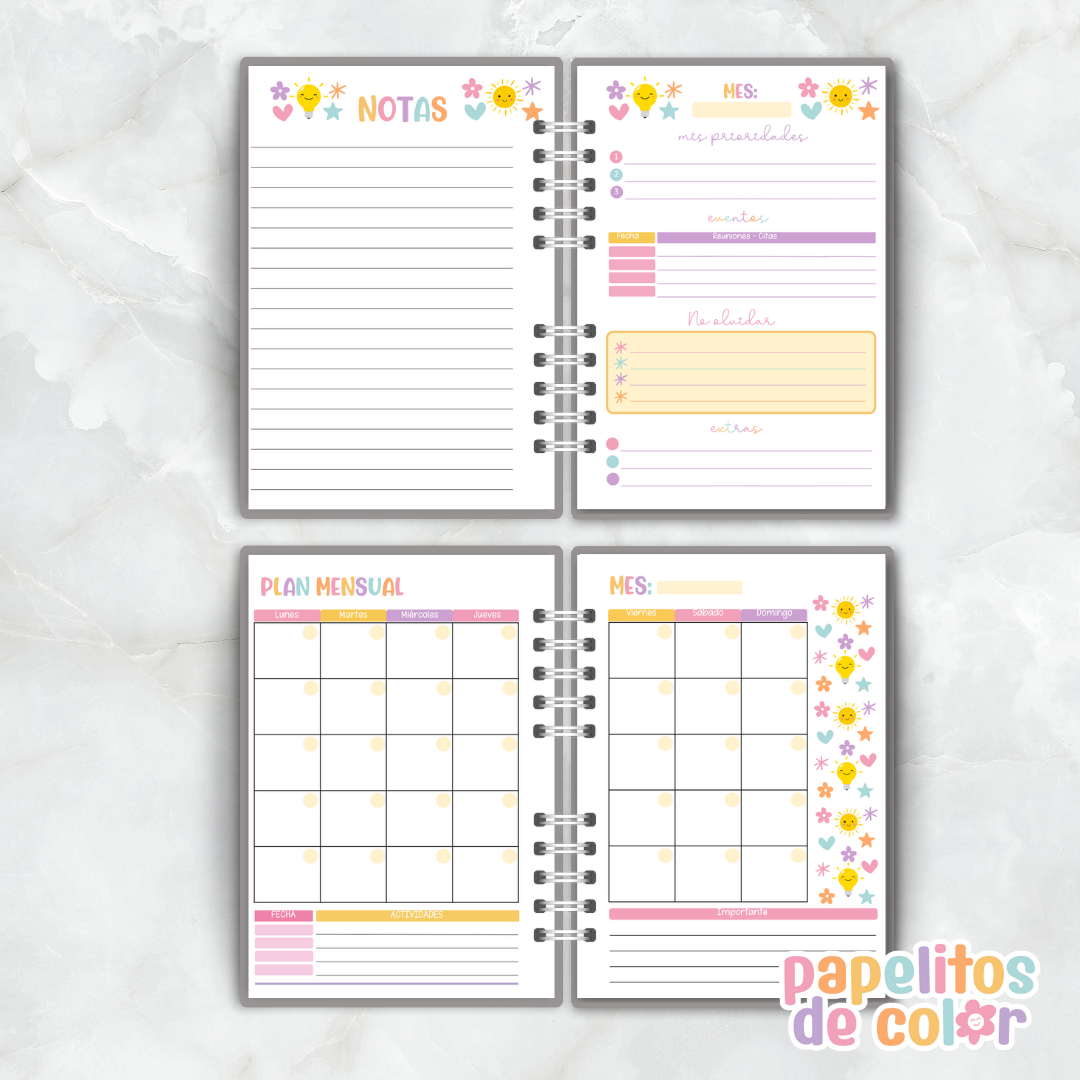 🩷Agenda Perpetua - Papelitos⭐