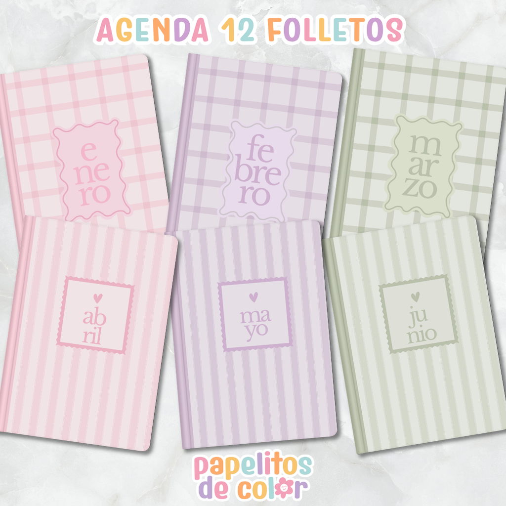 🌷 Agenda Delicada – Estilo Folleto 2027 🌷