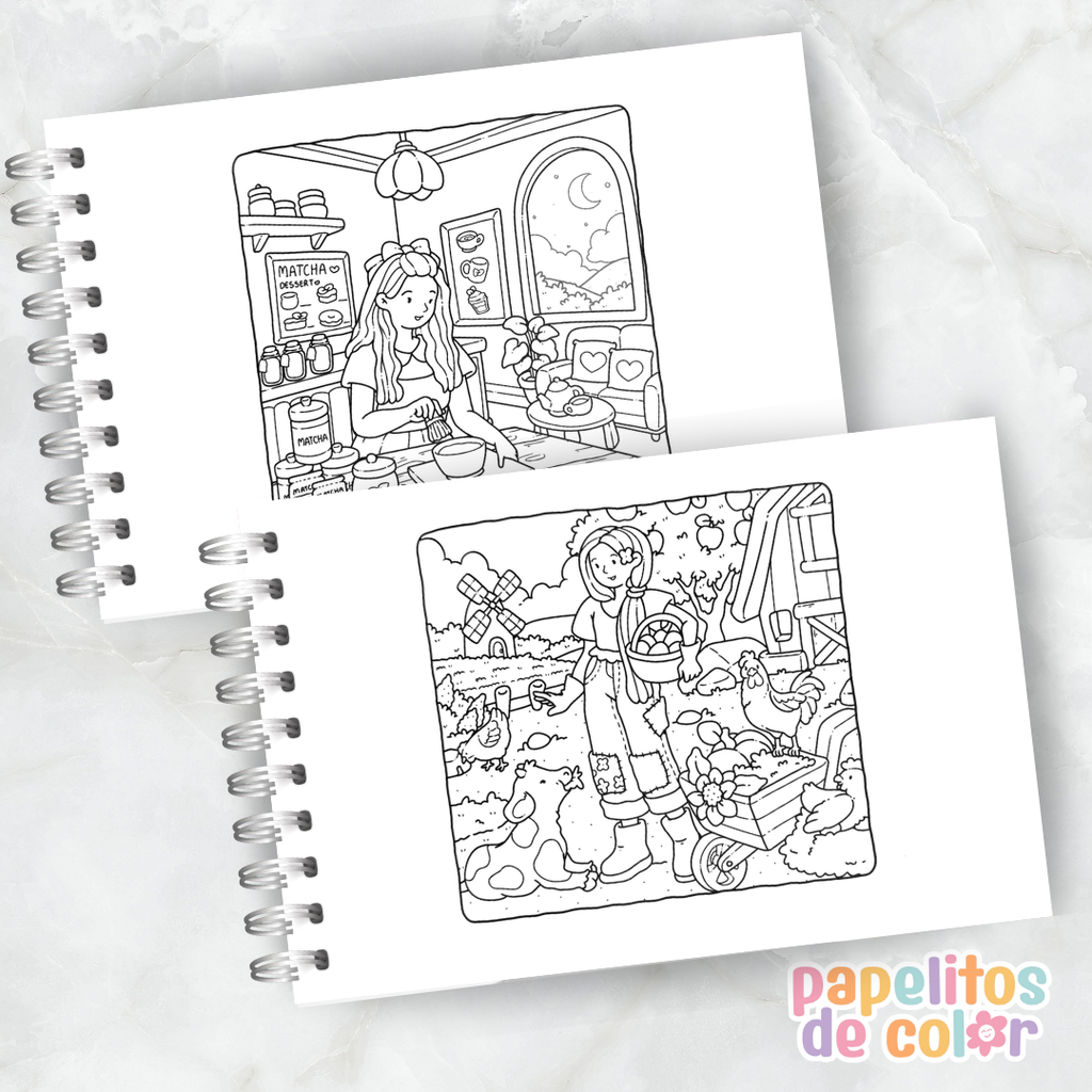 🌸🧘‍♀️ Cuaderno para pintar Mindful Girl ✨🎨