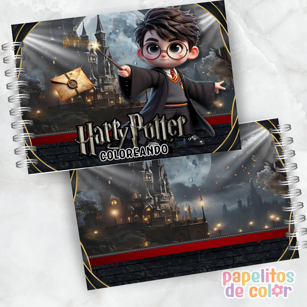 🪄✨ Cuaderno para pintar Harry Potter ✨📖