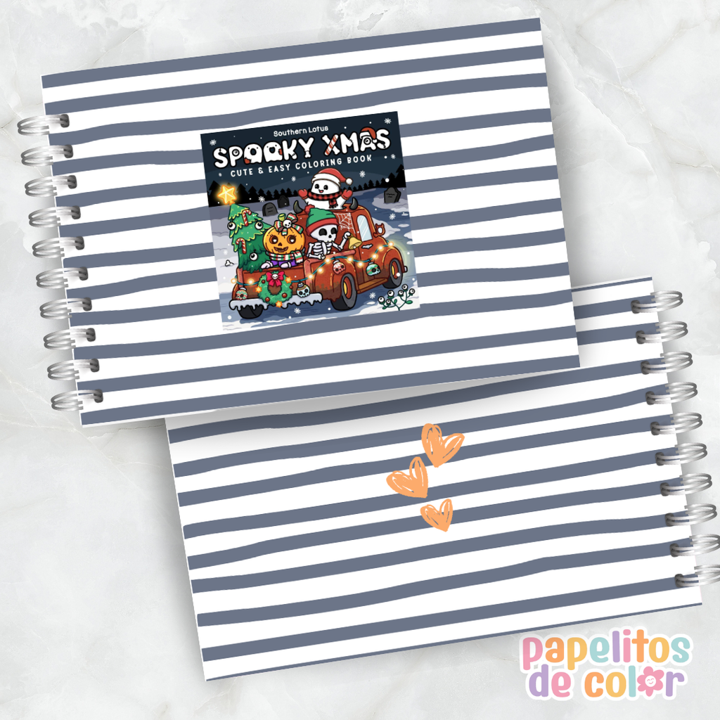 🎄👻 Cuaderno para pintar Spooky Xmas ✨🎨