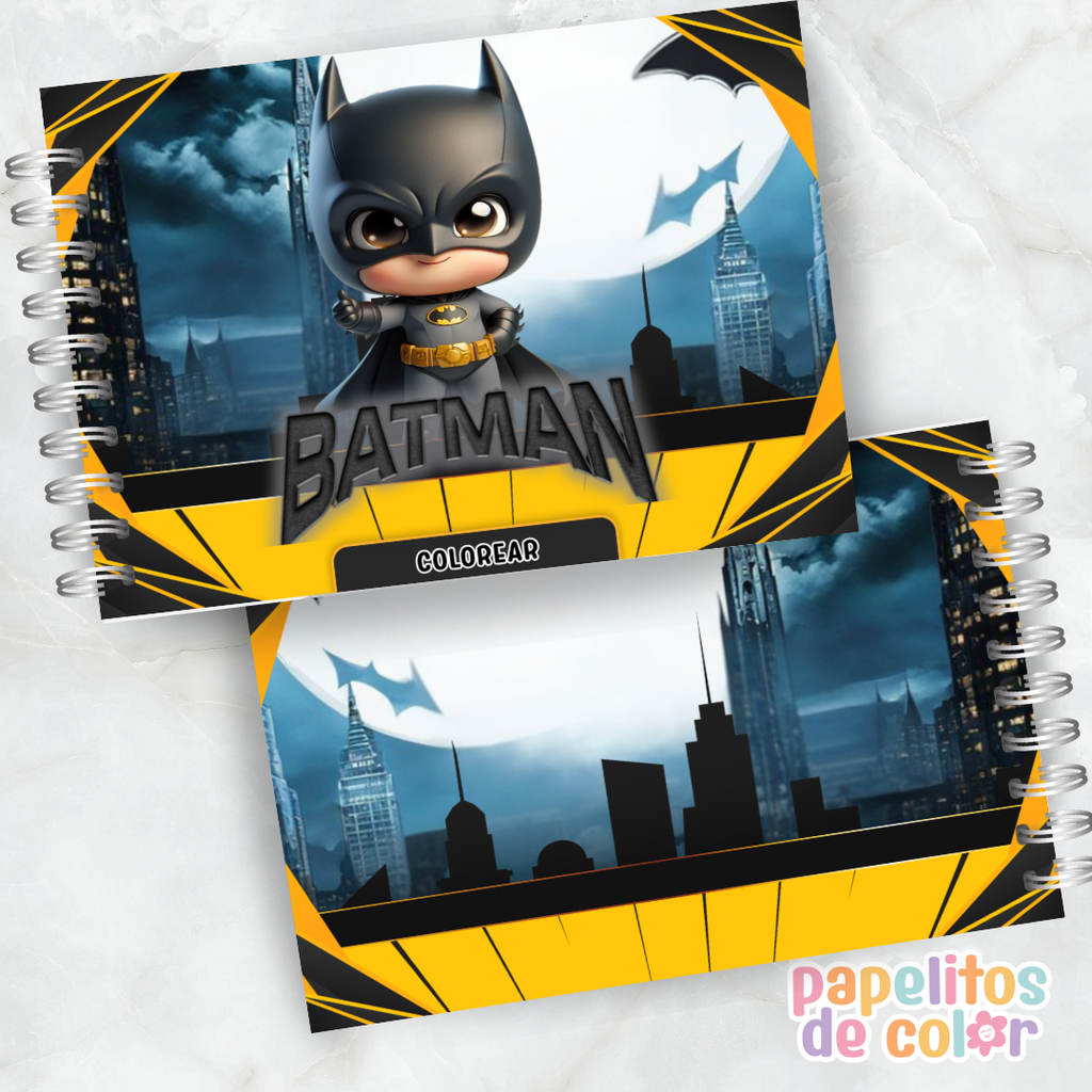 🖤🦇 Libro para pintar Batman 🦇🖤
