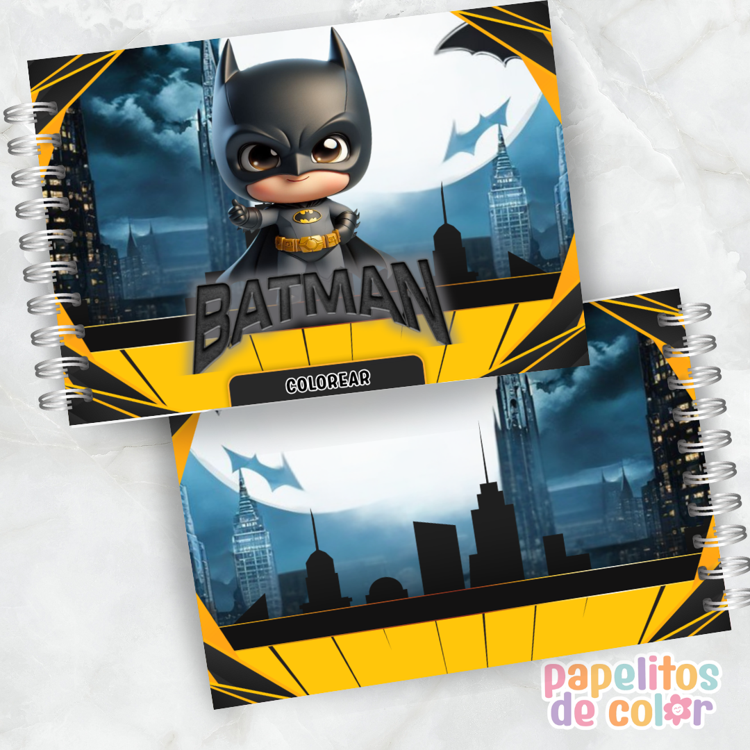 🖤🦇 Libro para pintar Batman 🦇🖤