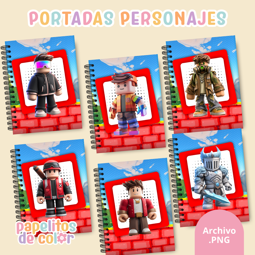 📚✨ Combo Portadas Personajes – Vol. 16 🚀🎮