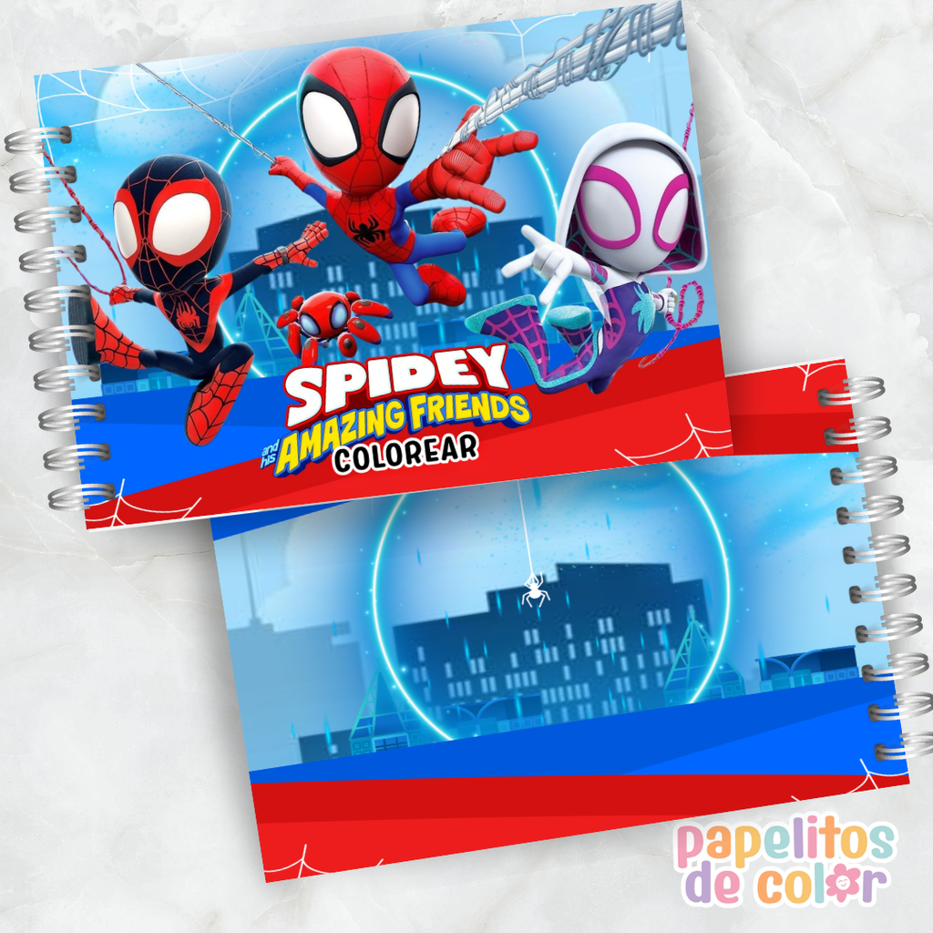 ❤️🕷️ Libro para pintar Spidey 🕷️❤️