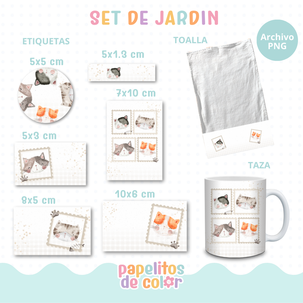 🌸26 - Set Jardín Cute🌿