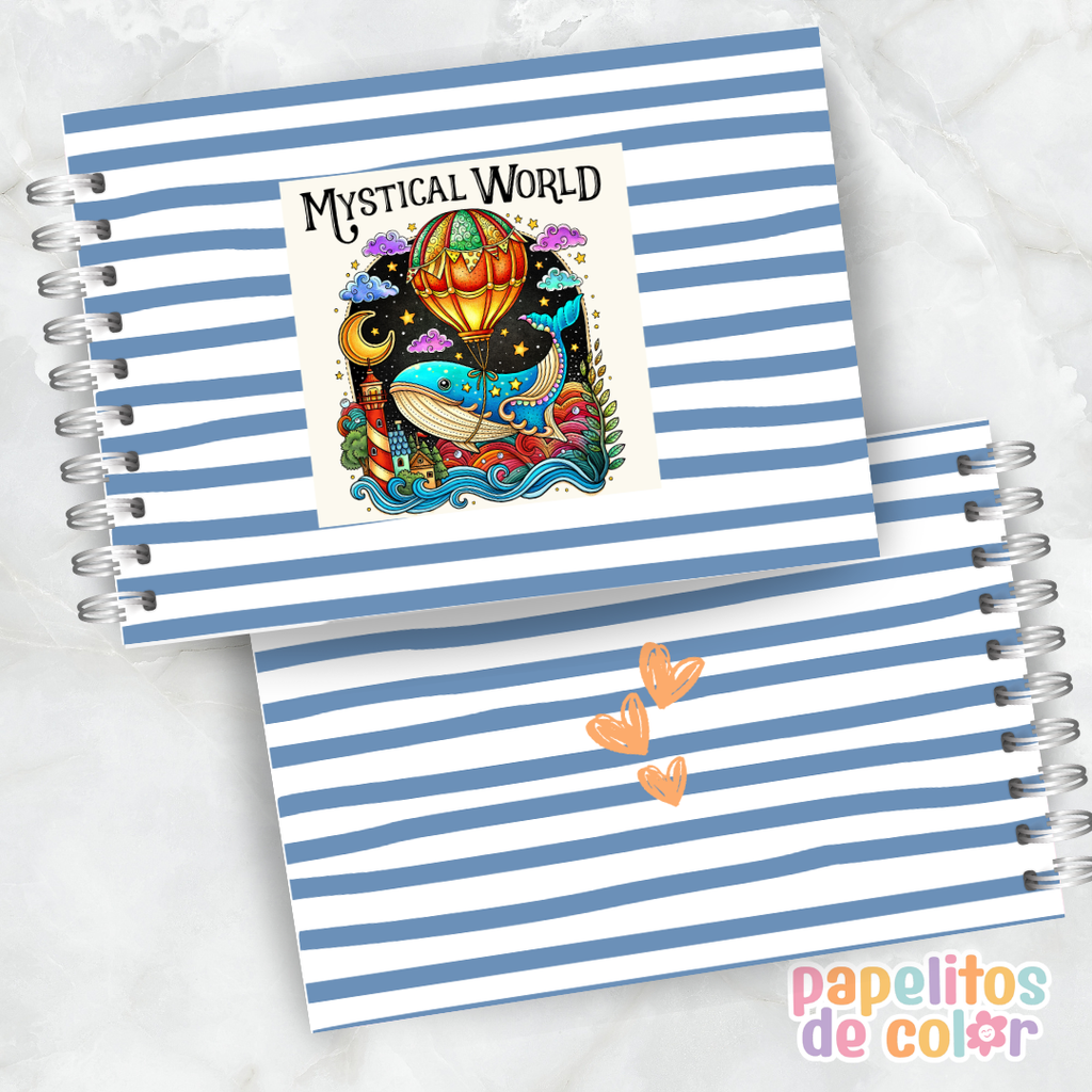 🌙✨ Libro para pintar Mystical World 🖍️🔮