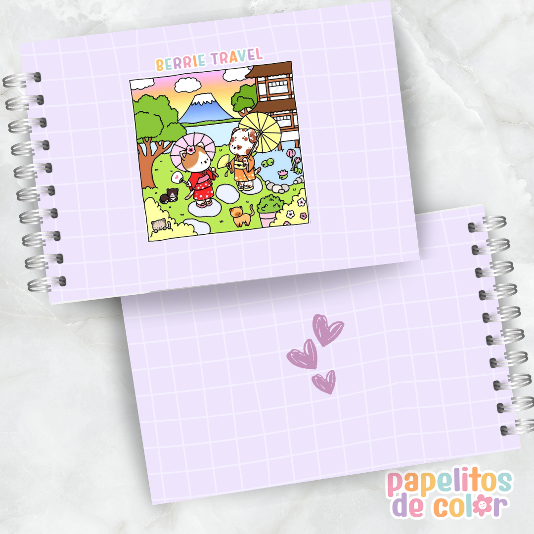 🍓✈️Libro para Pintar Berrie Travel  🌍🎨