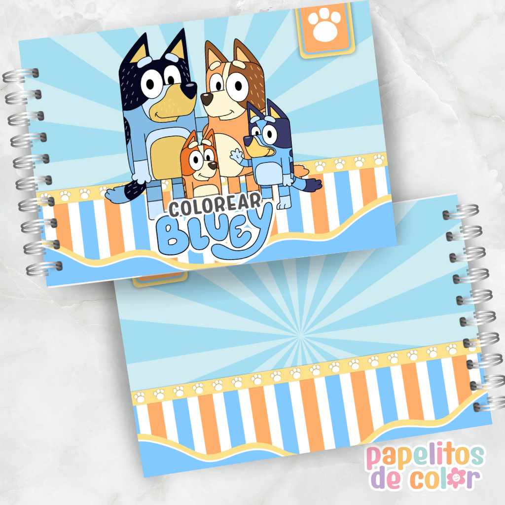 💙✨ Libro para pintar Bluey ✨💙