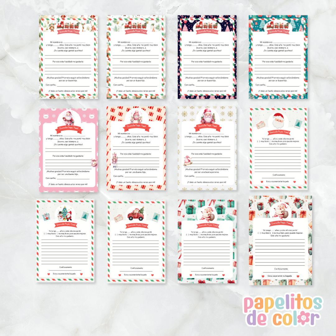 🎅 55 Cartas de Navidad + Sobre🎁✨