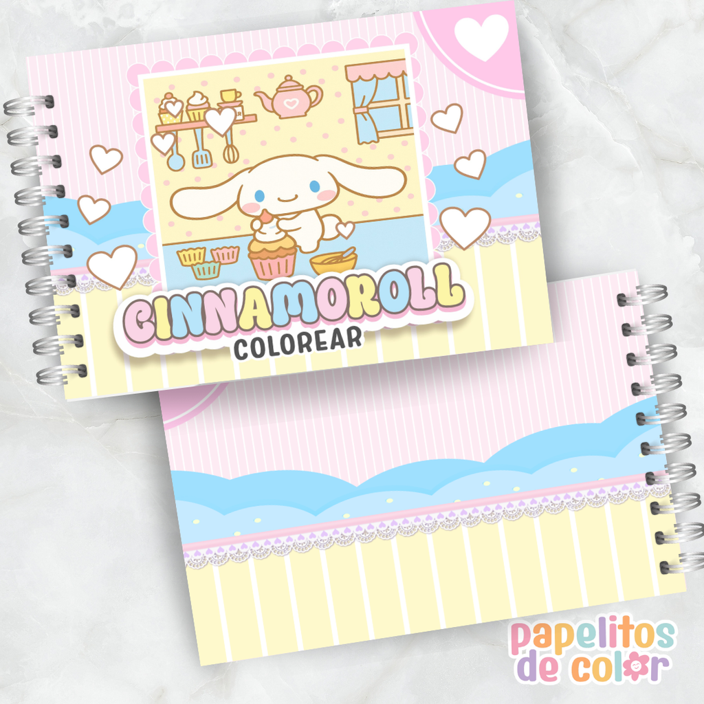 ☁️✨ Libro para pintar Cinnamoroll ✨☁️