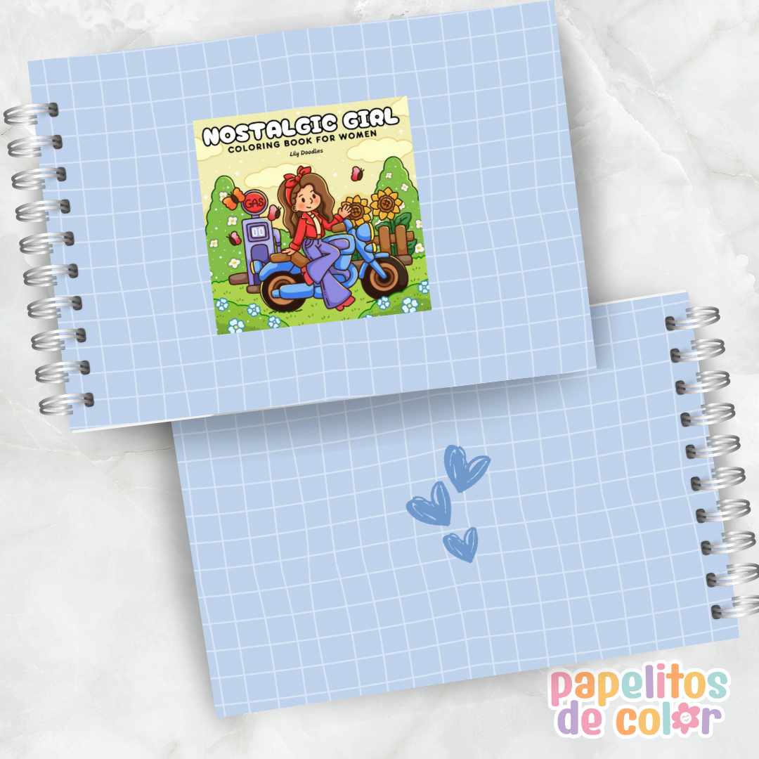 🌙 Cuaderno para Pintar Nostalgic Girl✨