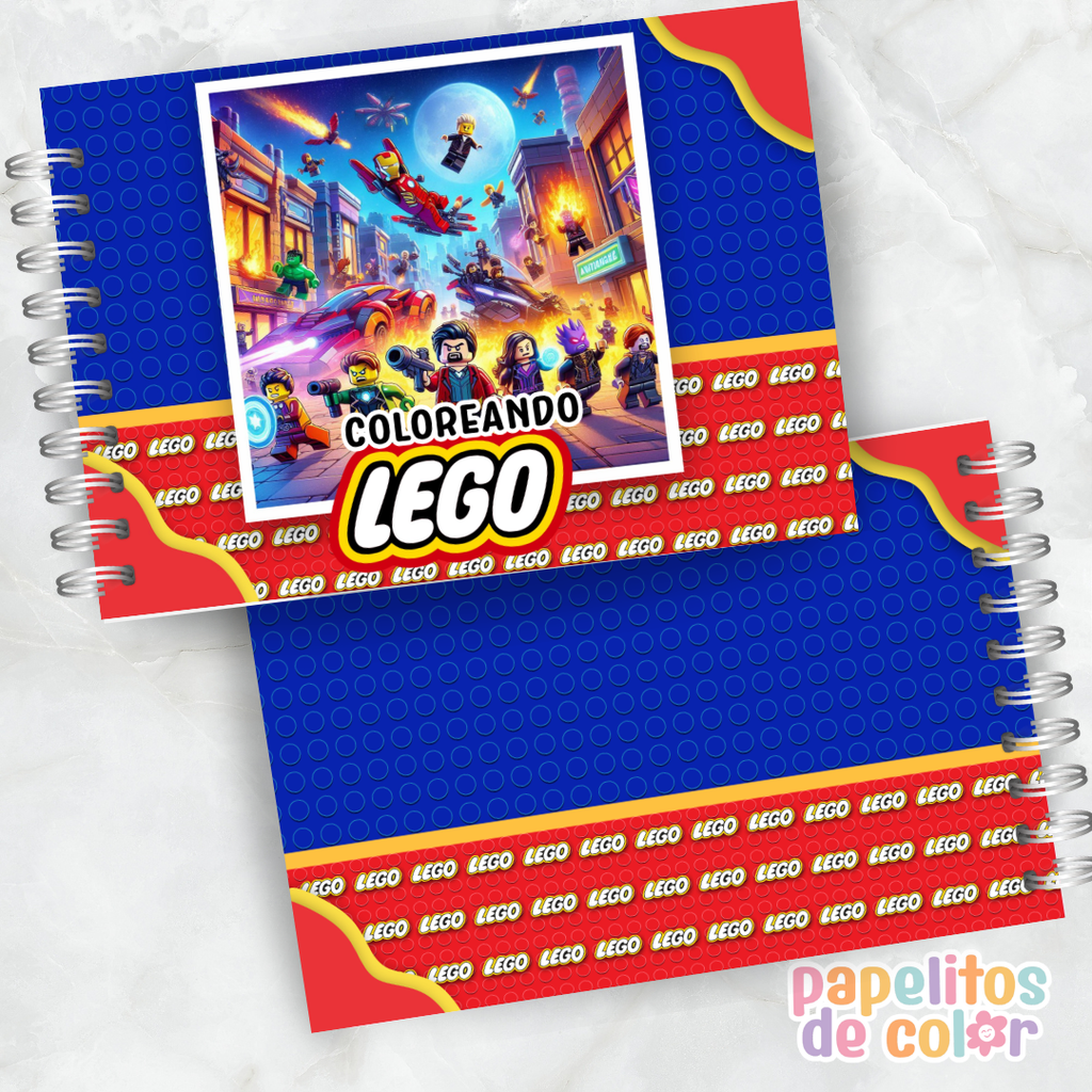 🧱✨ Cuaderno para pintar LEGO ✨🧱