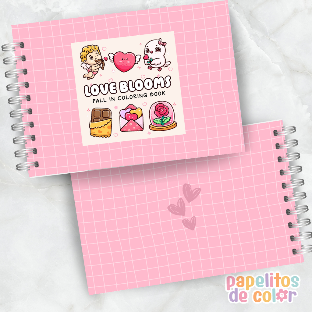 🌸💖  Libro para Pintar Love Blooms ✨🎨