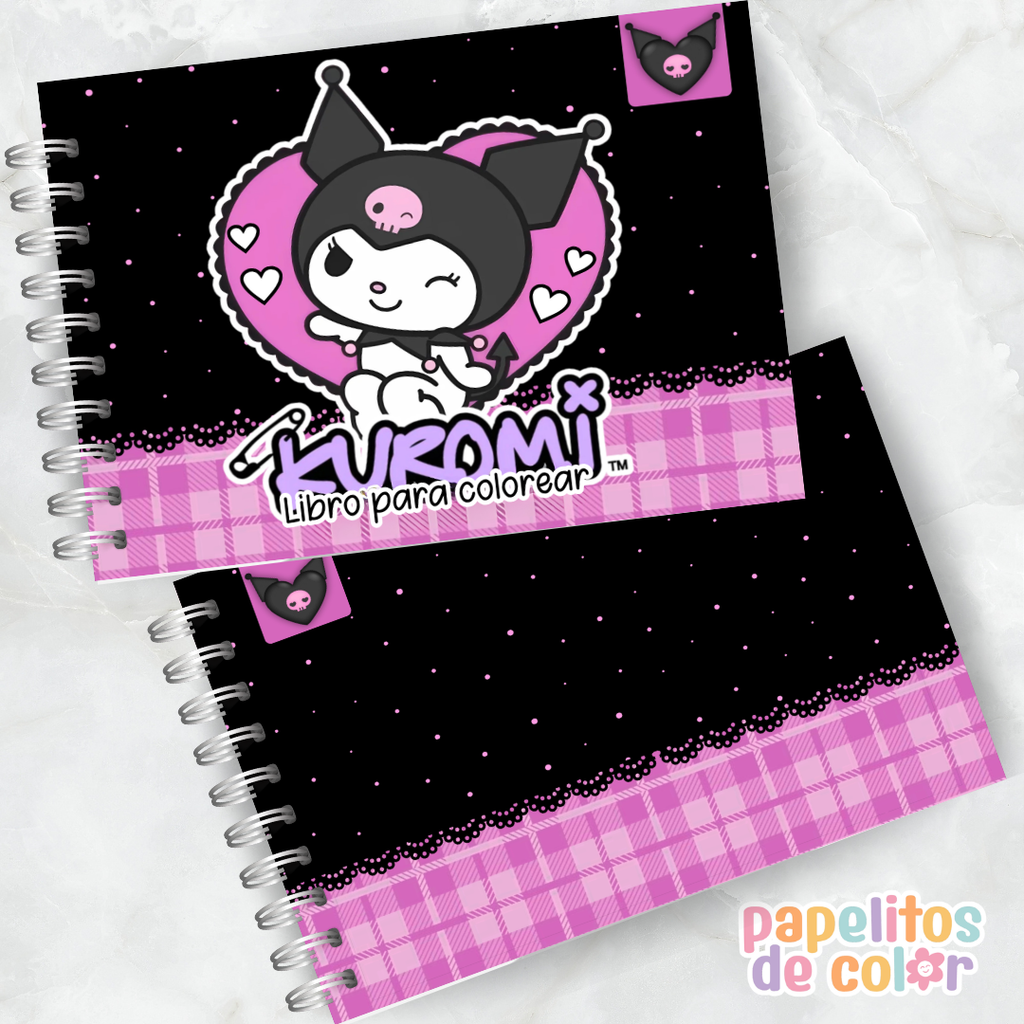 🖤🎀 Libro para Pintar Kuromi✨🖍️