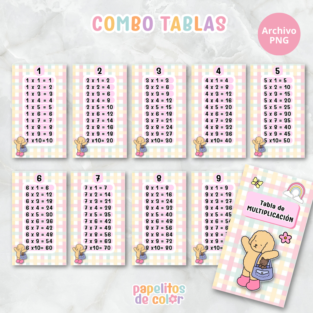 📚✨ Tablas para Multiplicar – Vol. 4 ✨📚