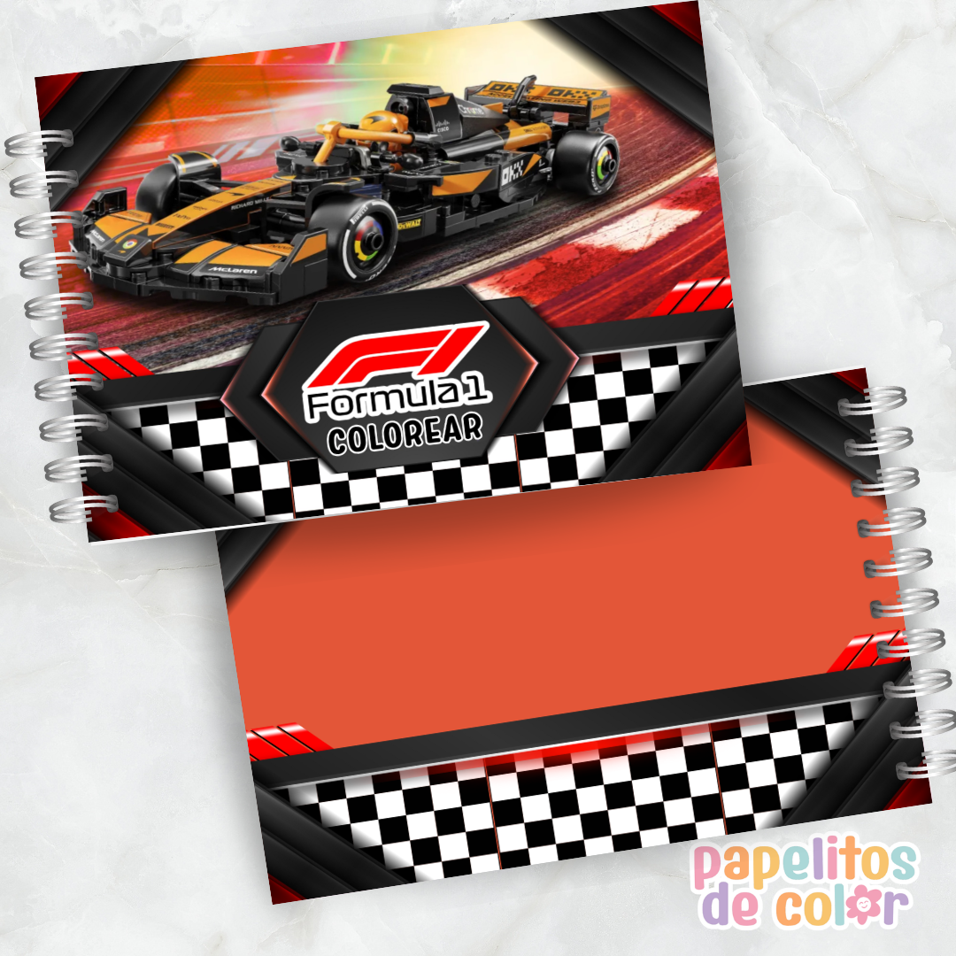 🏁 Libro para pintar Fórmula 1 🏁