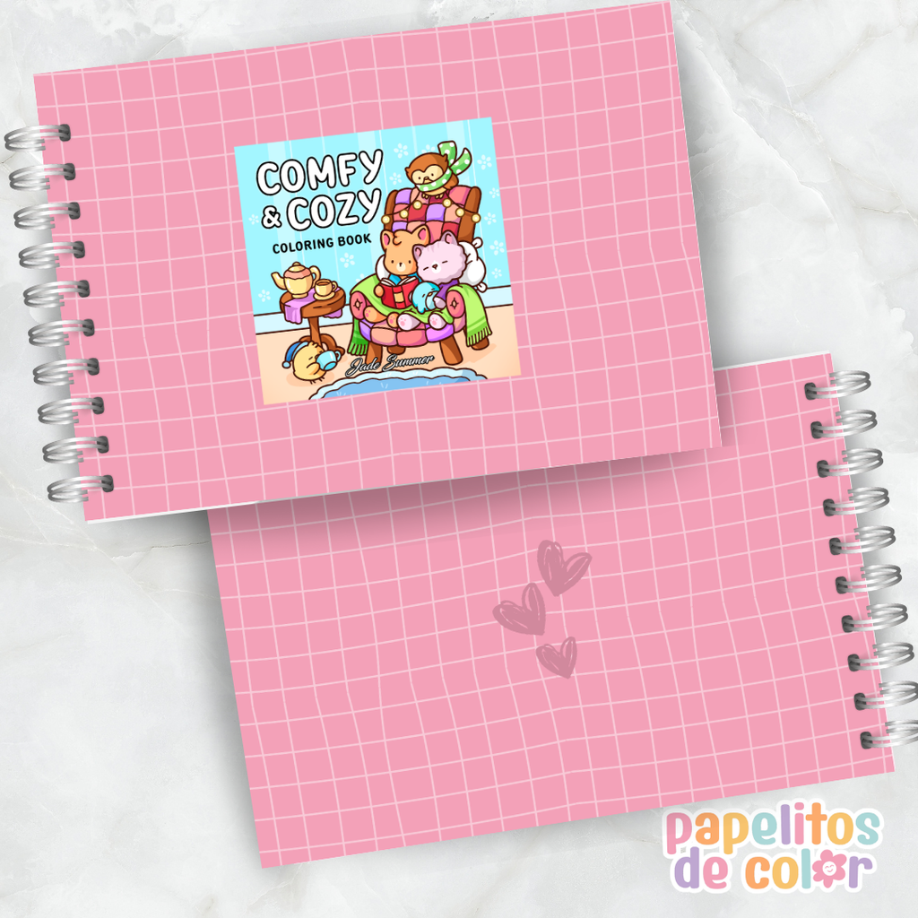 🤎🎨Libro para pintar Comfy & Cozy 🧸🕯️✨