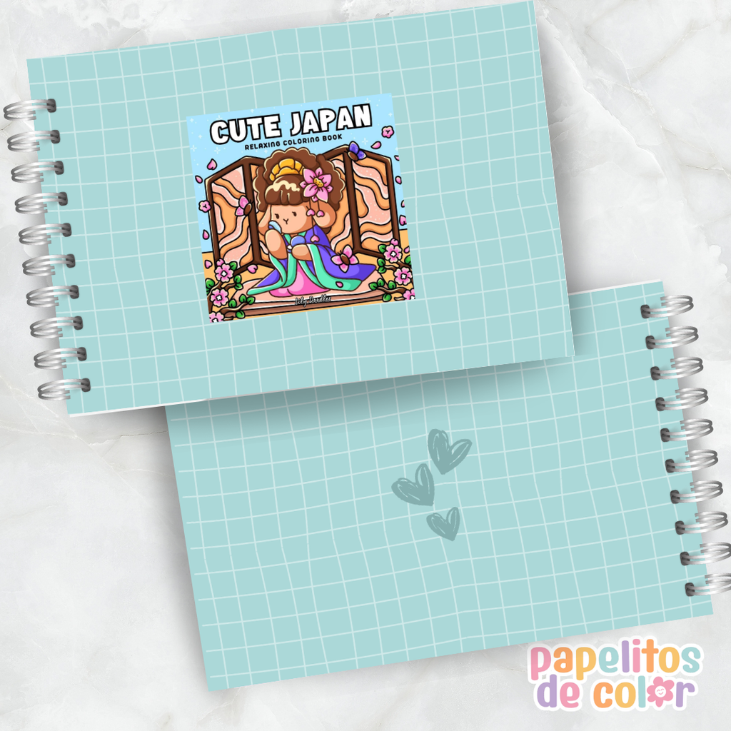 🖍️💖Libro para pintar Cute Japan 🎎🌸✨