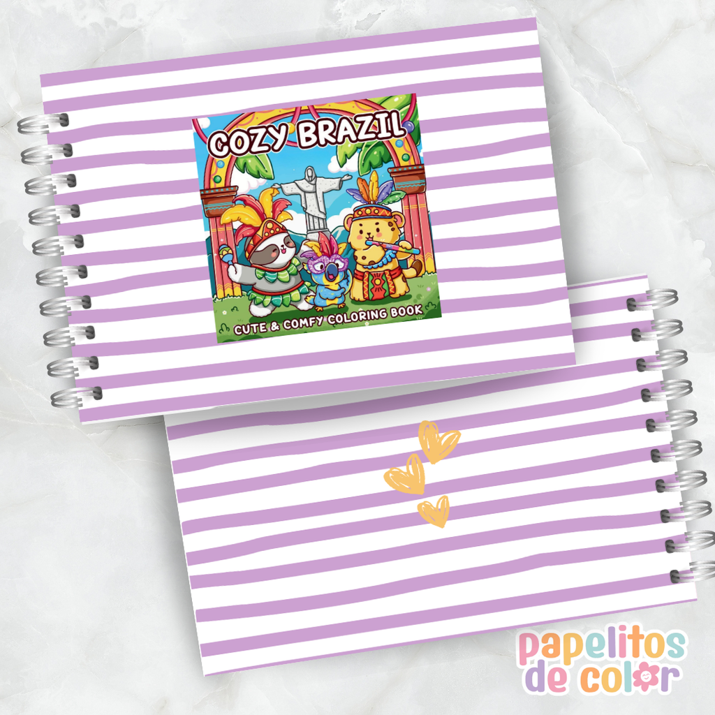 🇧🇷☕ Libro para Pintar Cozy Brasil✨