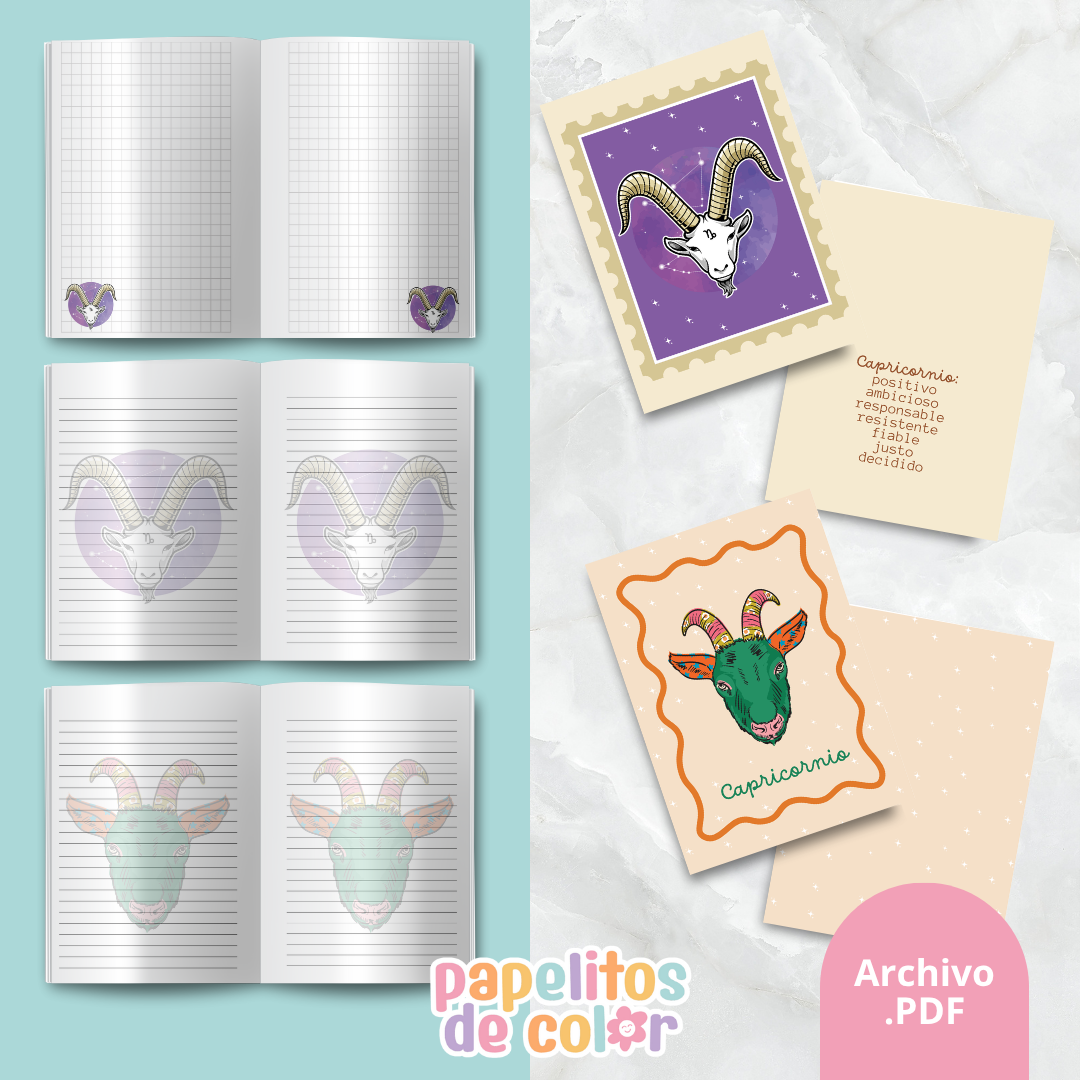 ♓ Cuadernos Abrochados del Zodiaco