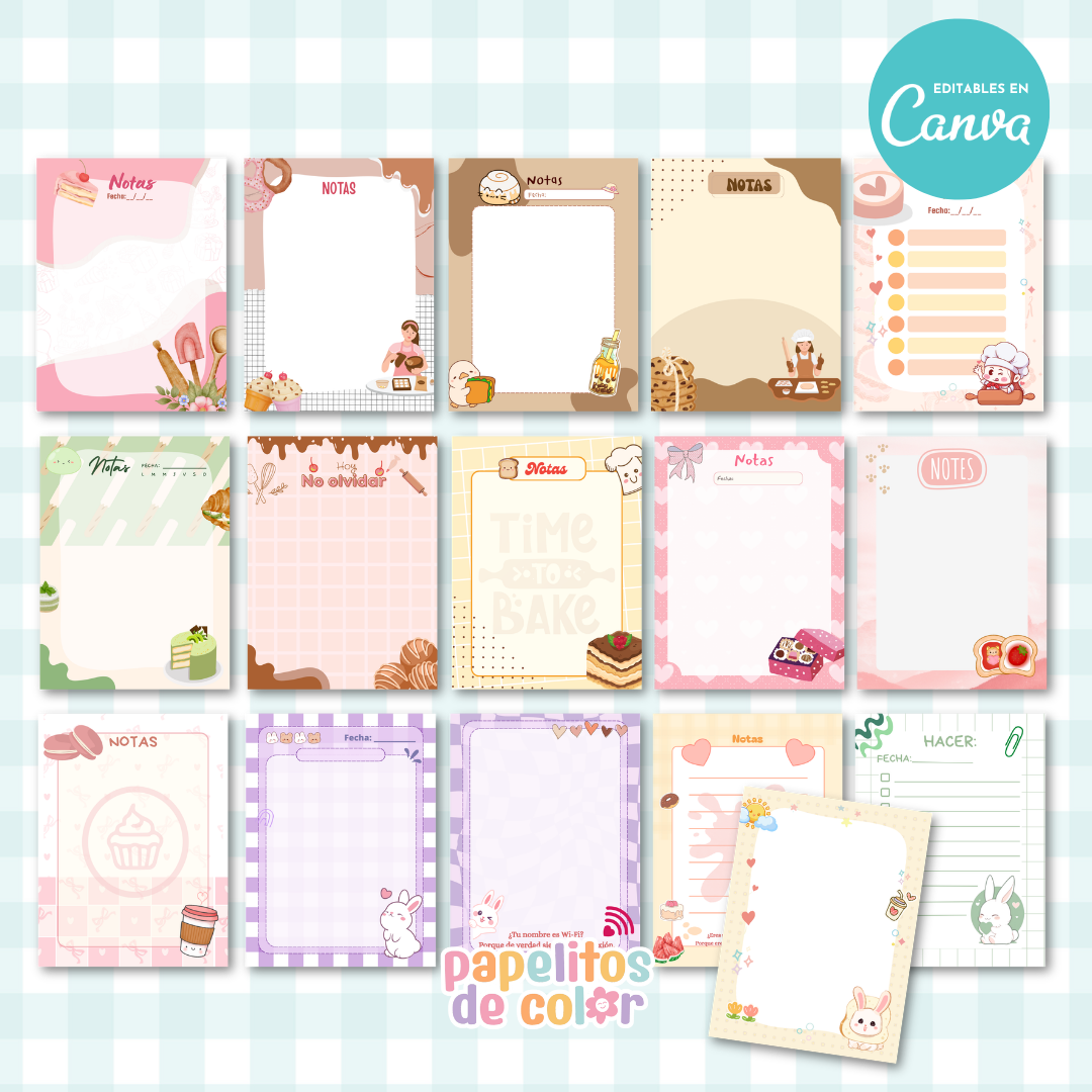✨ Combo Blocs x204 📝 | Editable en Canva PRO 🎨
