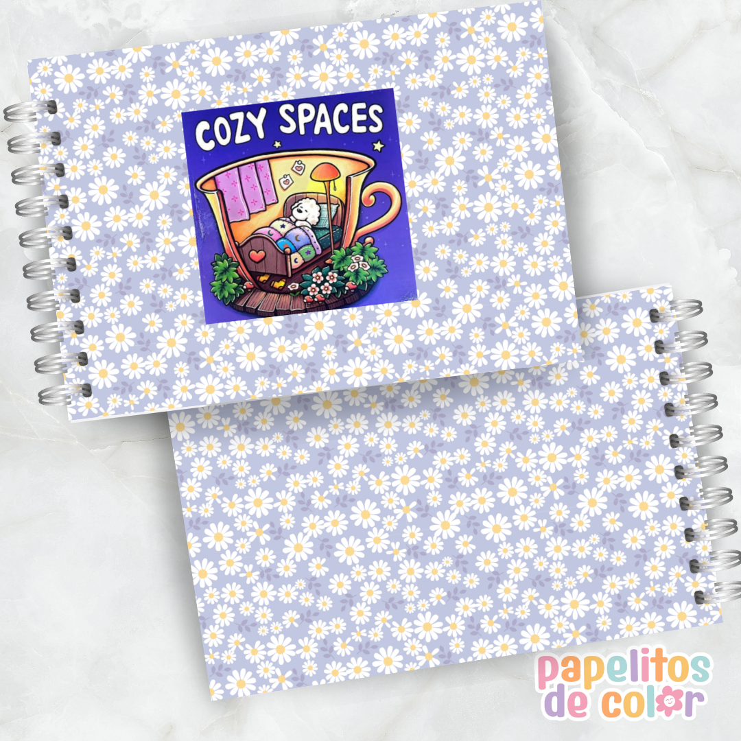 🏡☁️ Libro para Pintar Cozy Spaces ✨🎨