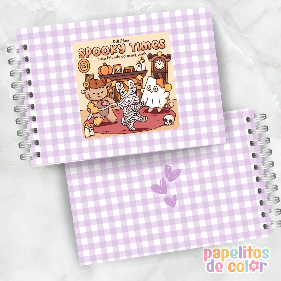 👻🖤 Cuaderno para pintar Spooky Times ✨🎨