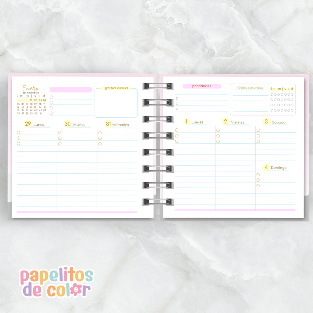 Agenda Comforta 15 x 15 cm 2026 ✨