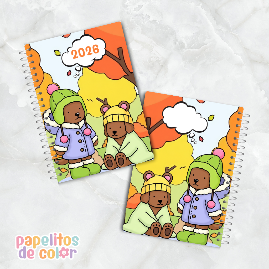 Agenda Diaria Bobbie Goods 2026🐻✨