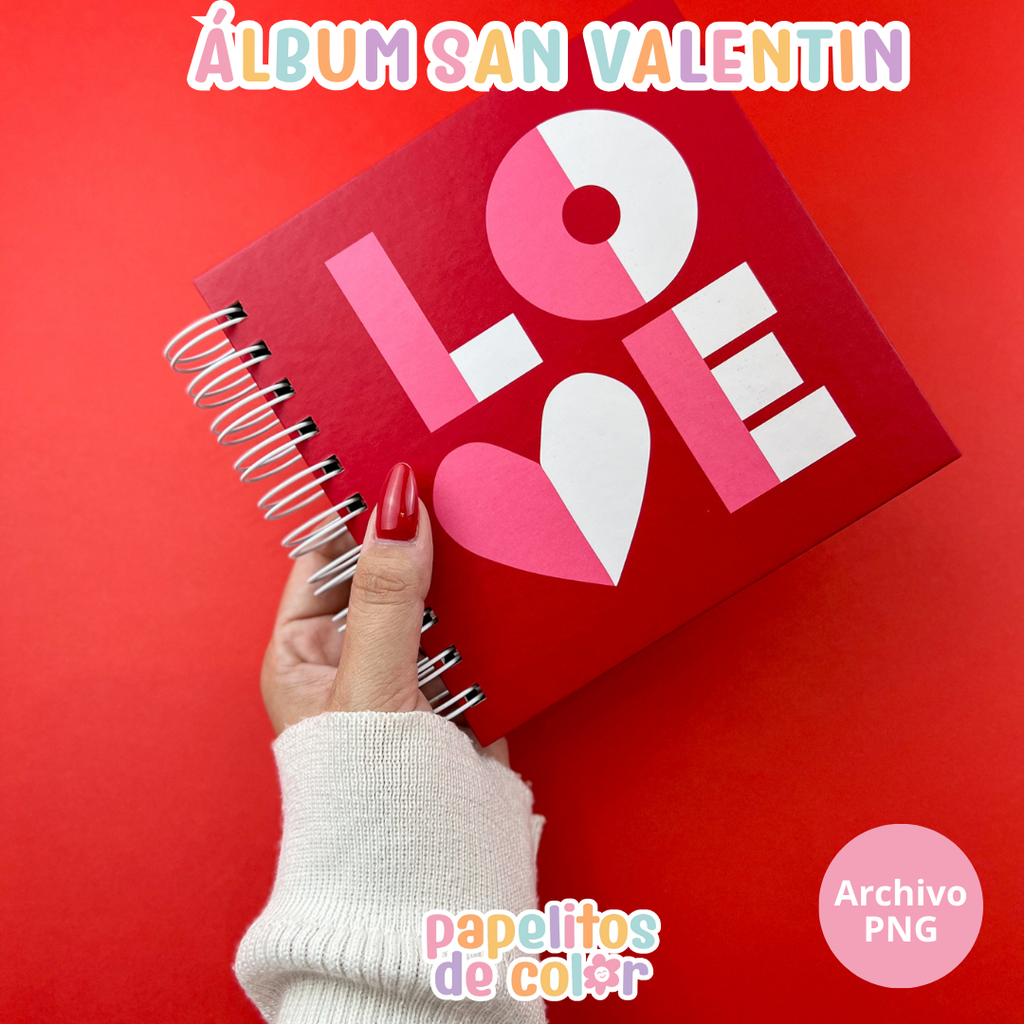 💕📸 Álbum para Polaroids – San Valentín