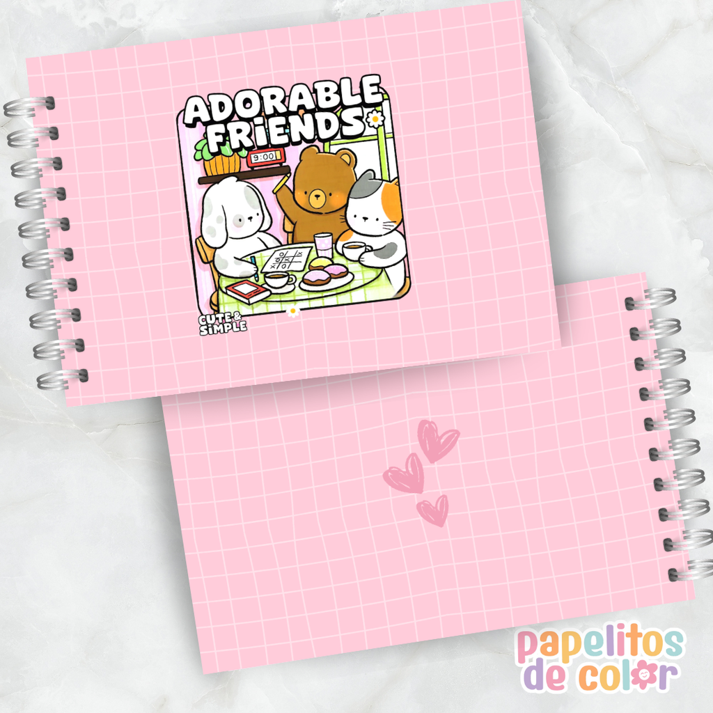 🐶 Libro para Pintar Adorable Friends 🎨✨