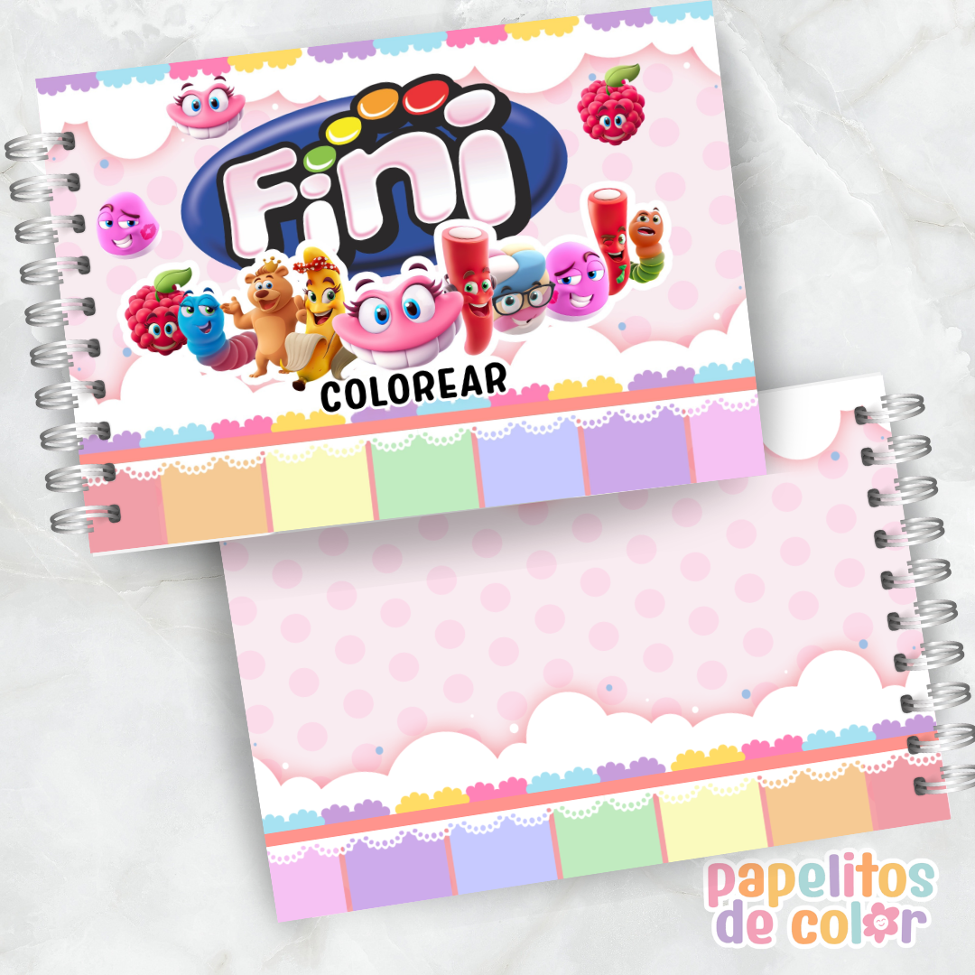 🍬 Libro para pintar Fini 🍬