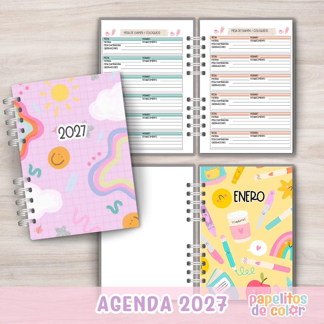 👩‍🏫📚 Agenda Docente - Semanal 2027  ✨📝