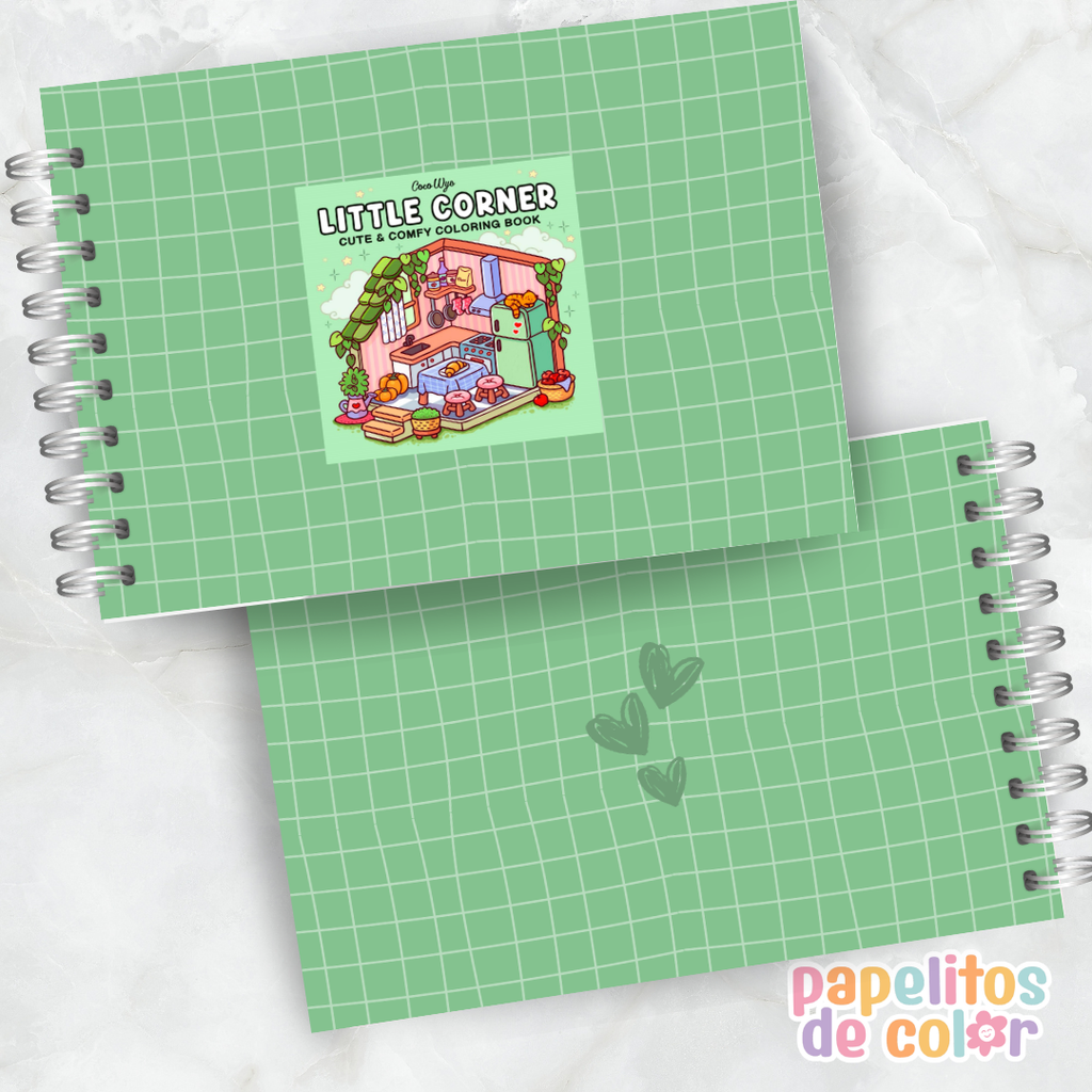 🎨💖Libro para pintar Little Corner 🏡✨