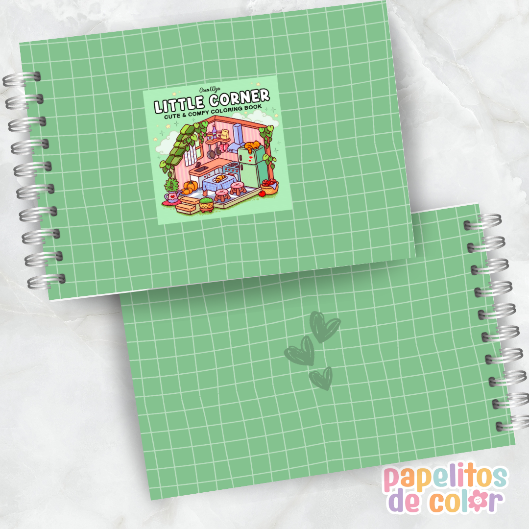 🎨💖Libro para pintar Little Corner 🏡✨