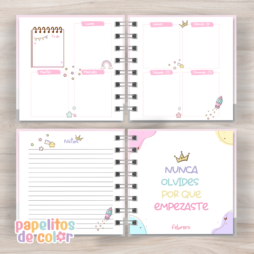 Agenda Pastel 2027 (15x15 cm) 🌸✨