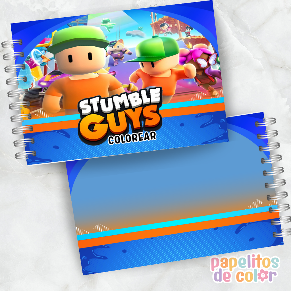 🟡🎮 Libro para pintar Stumble Guys 🎮🟡