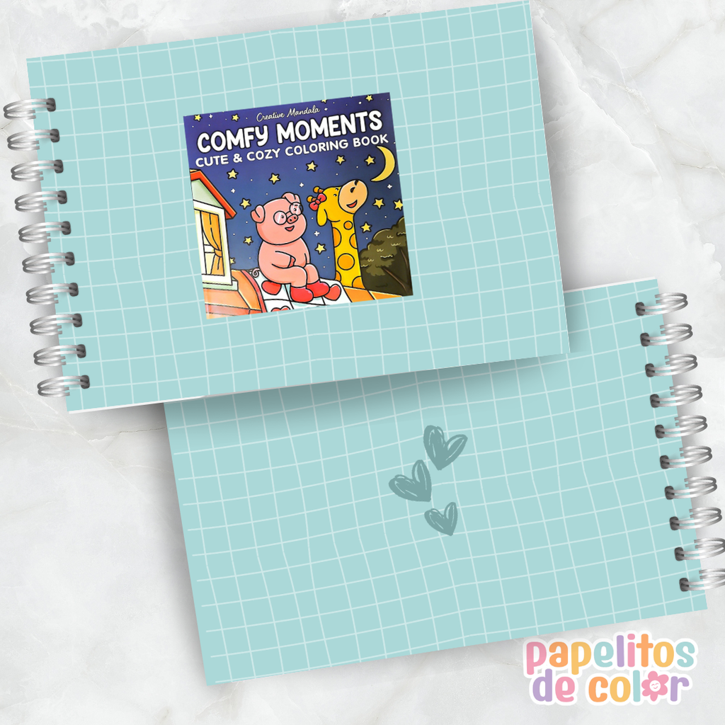 🤎🎨Libro para pintar Comfy Moments ☕🛋️✨