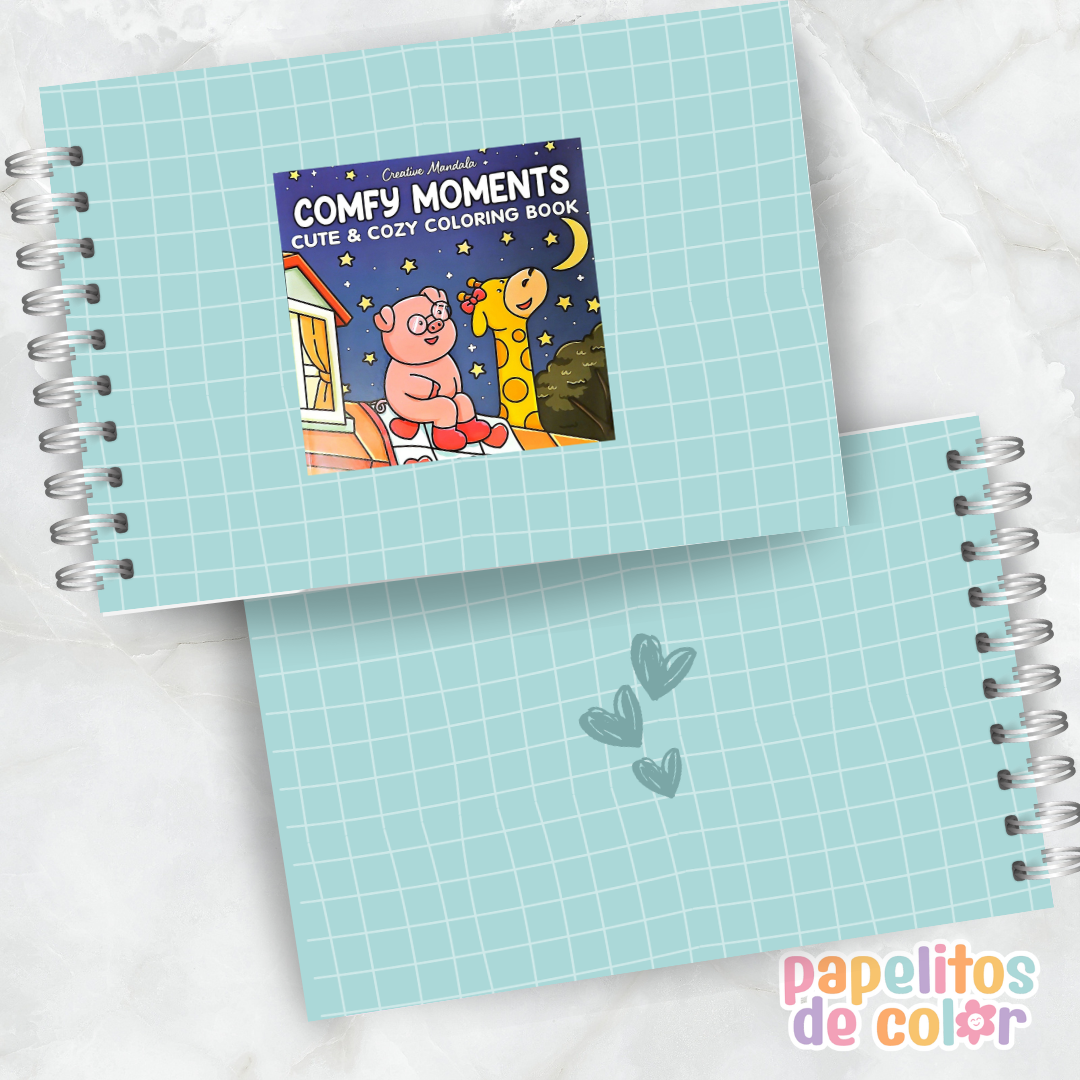 🤎🎨Libro para pintar Comfy Moments ☕🛋️✨