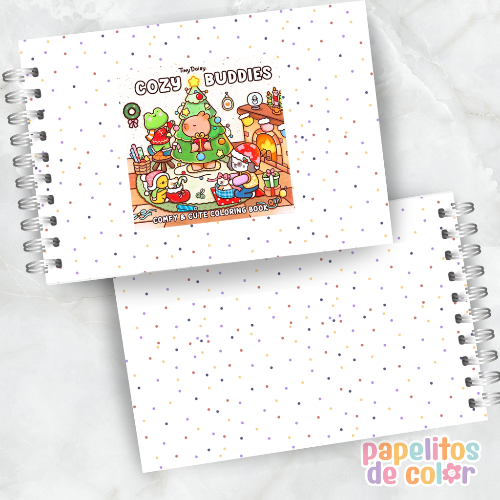 🐻☁️ Libro para Pintar Cozy Buddies ✨🎨