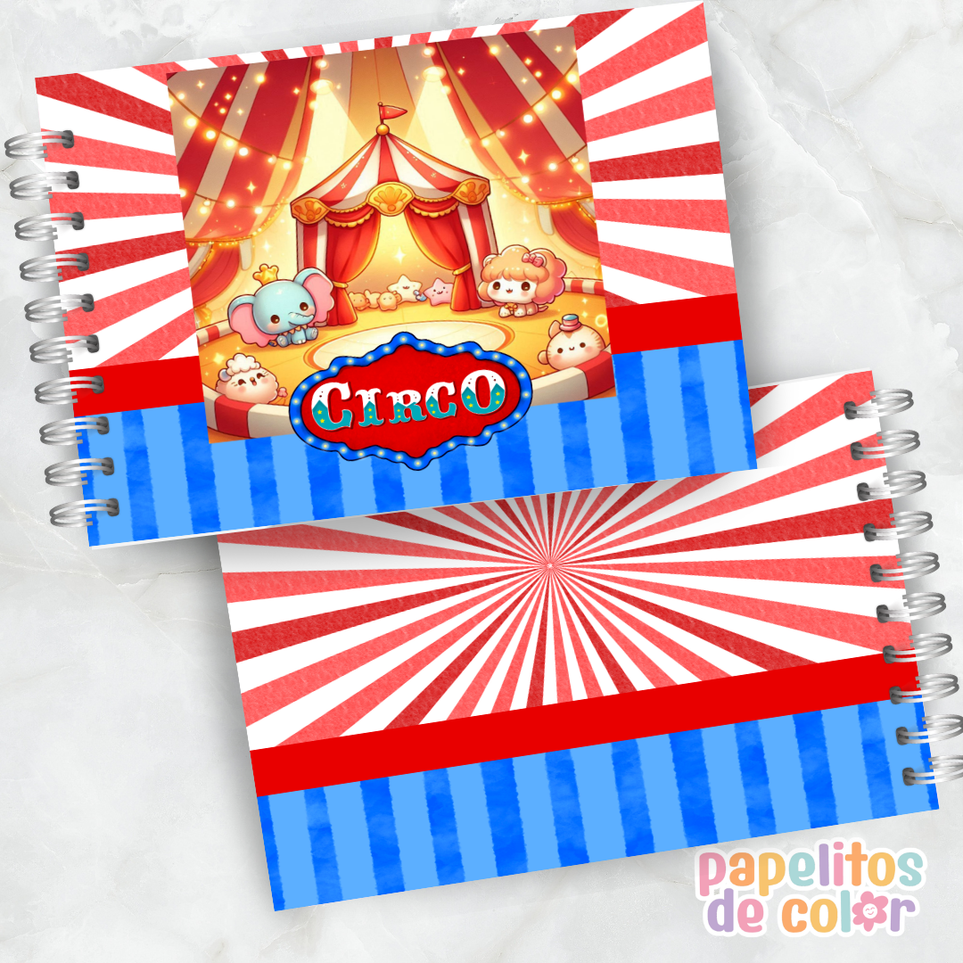 🎪🎶 Libro para pintar Circo 🤹‍♂️🎨