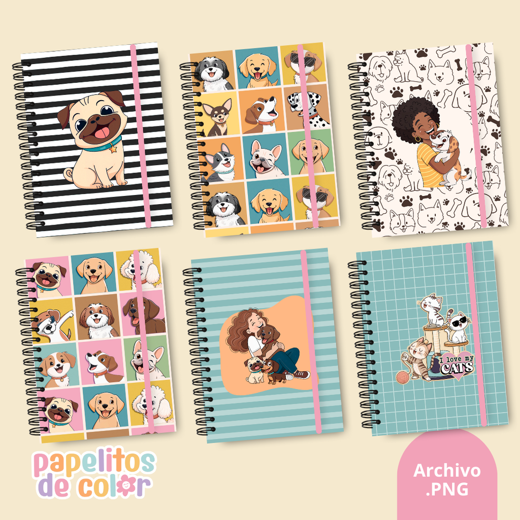 🐾 Pack de 31 Portadas - Kit 27🐶🐱
