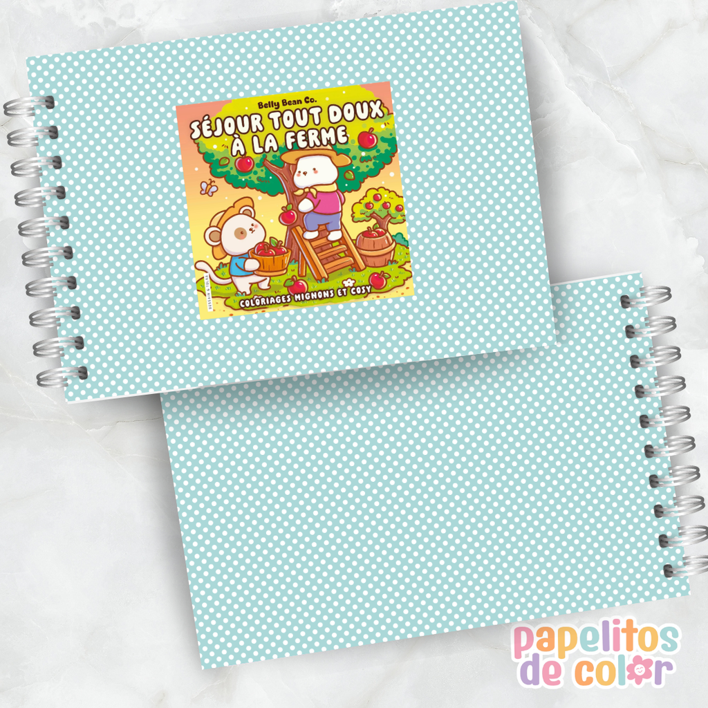 🐮🌸 Libro para Pintar Séjour Tout Doux à la Ferme  ✨🎨